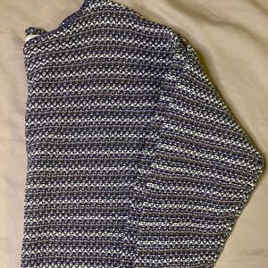 Express Tricot blue crocheted sweater, size XS